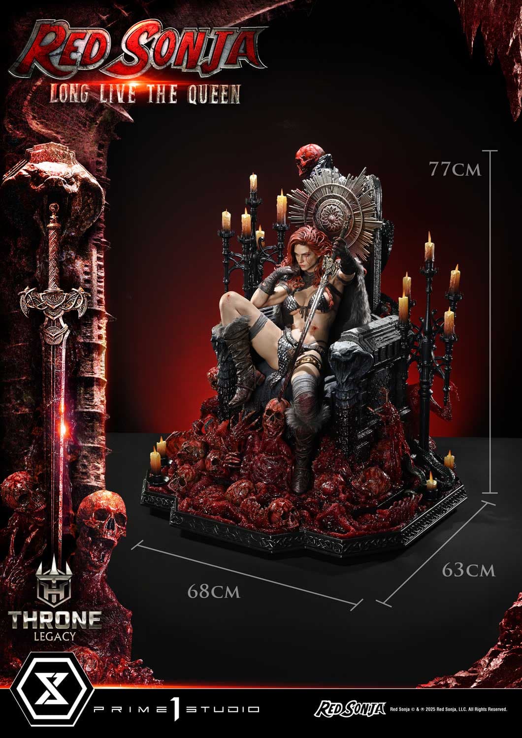 RED SONJA (regular version) - throne legacy collection - Vue 3