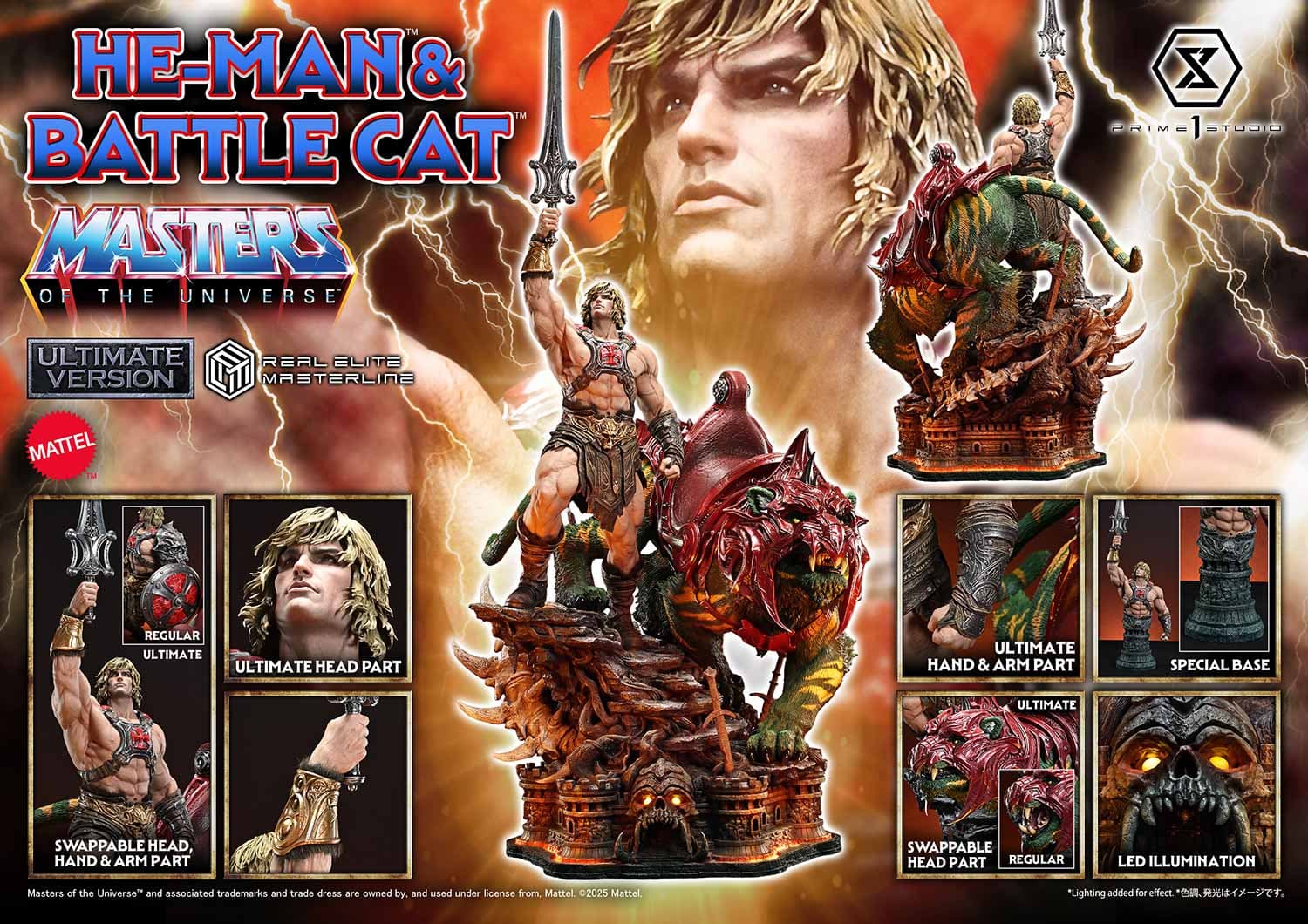 He-Man & Battle Cat - real elite masterline (ultimate bonus version) - Vue 4