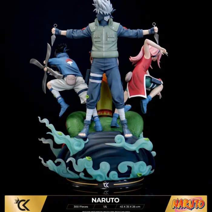 Naruto, Sasuke, Sakura & Kakashi - Team 7 - Vue 5