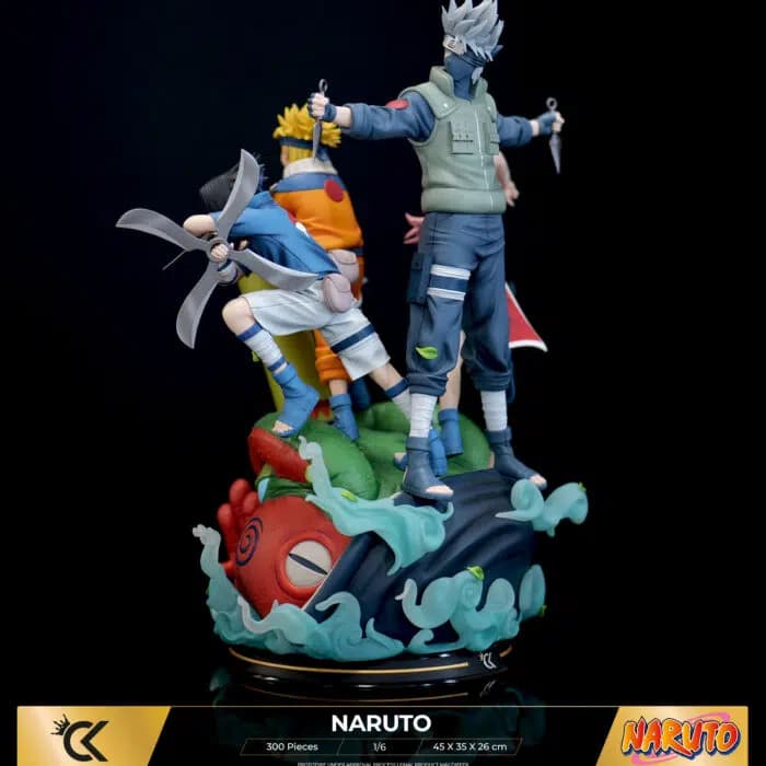 Naruto, Sasuke, Sakura & Kakashi - Team 7 - Vue 9