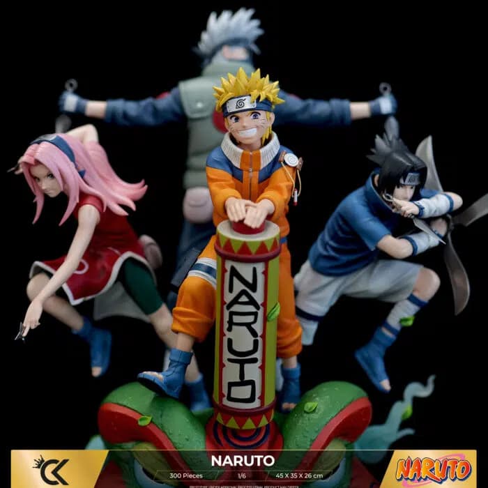 Naruto, Sasuke, Sakura & Kakashi - Team 7 - Vue 10