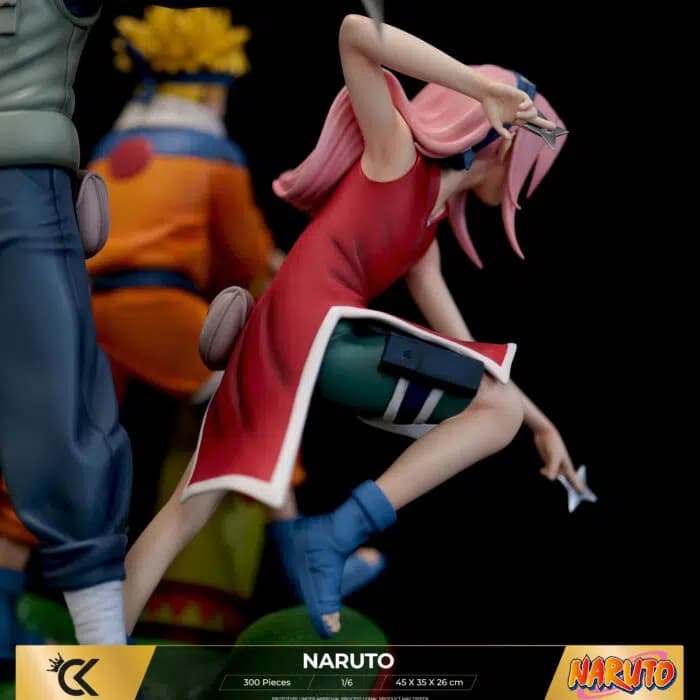 Naruto, Sasuke, Sakura & Kakashi - Team 7 - Vue 17