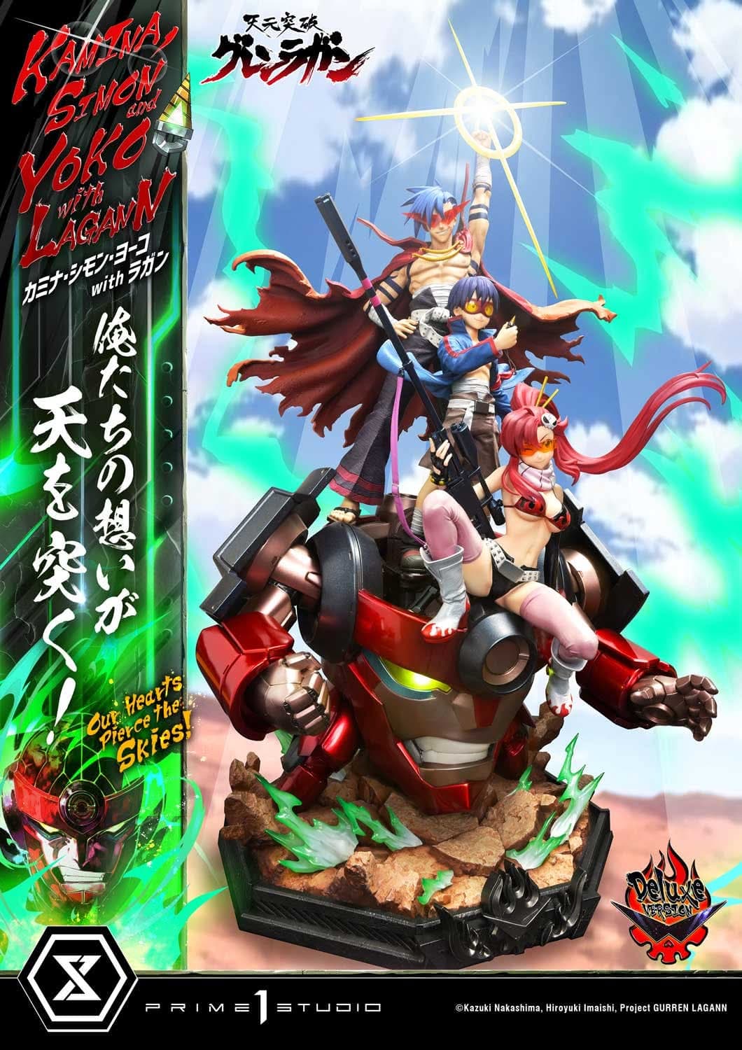 Kamina, Simon & Yoko avec Lagann "Nos cœurs percent les cieux!" - Deluxe Bonus Version - Vue 5