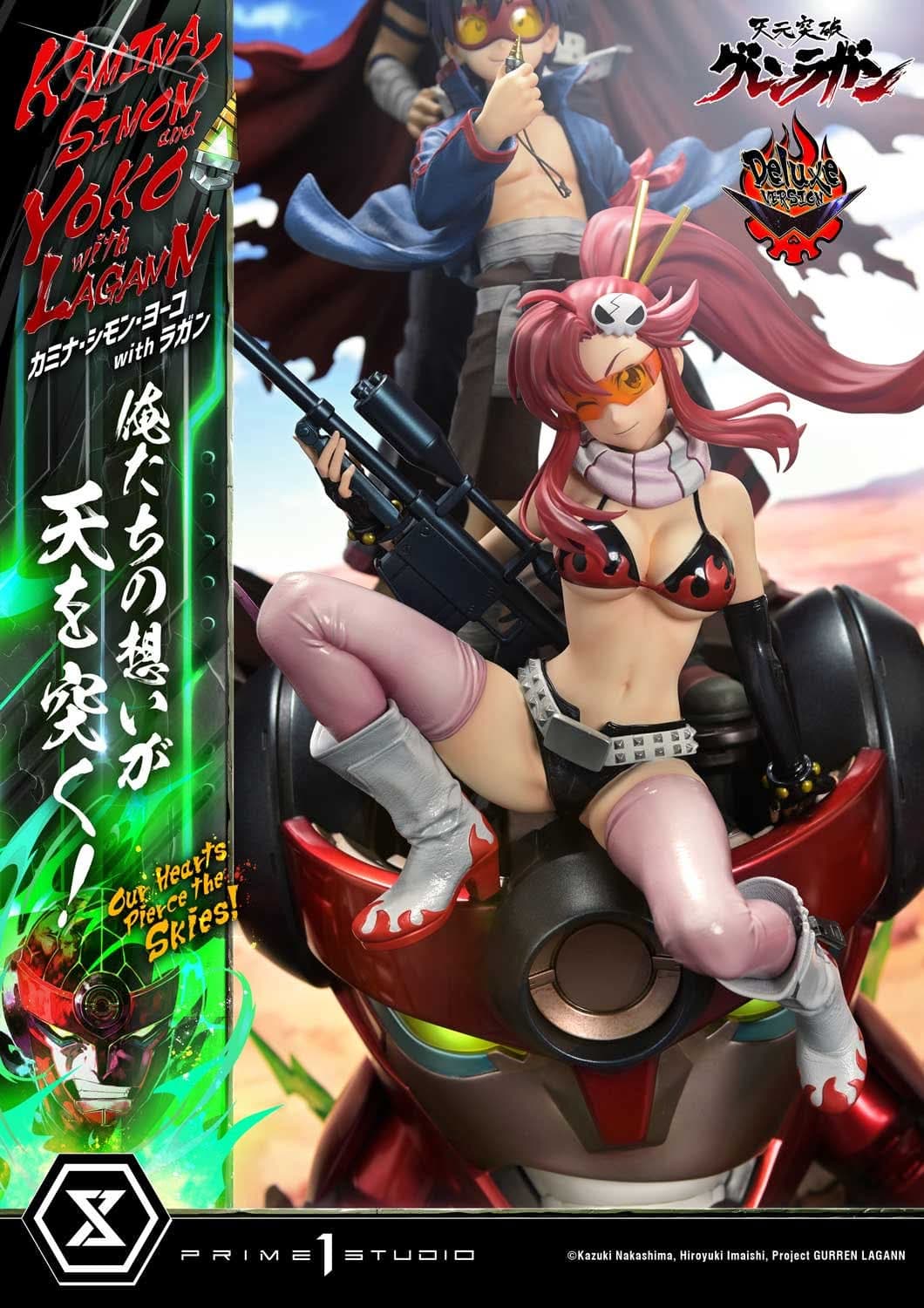 Kamina, Simon & Yoko avec Lagann "Nos cœurs percent les cieux!" - Deluxe Bonus Version - Vue 9