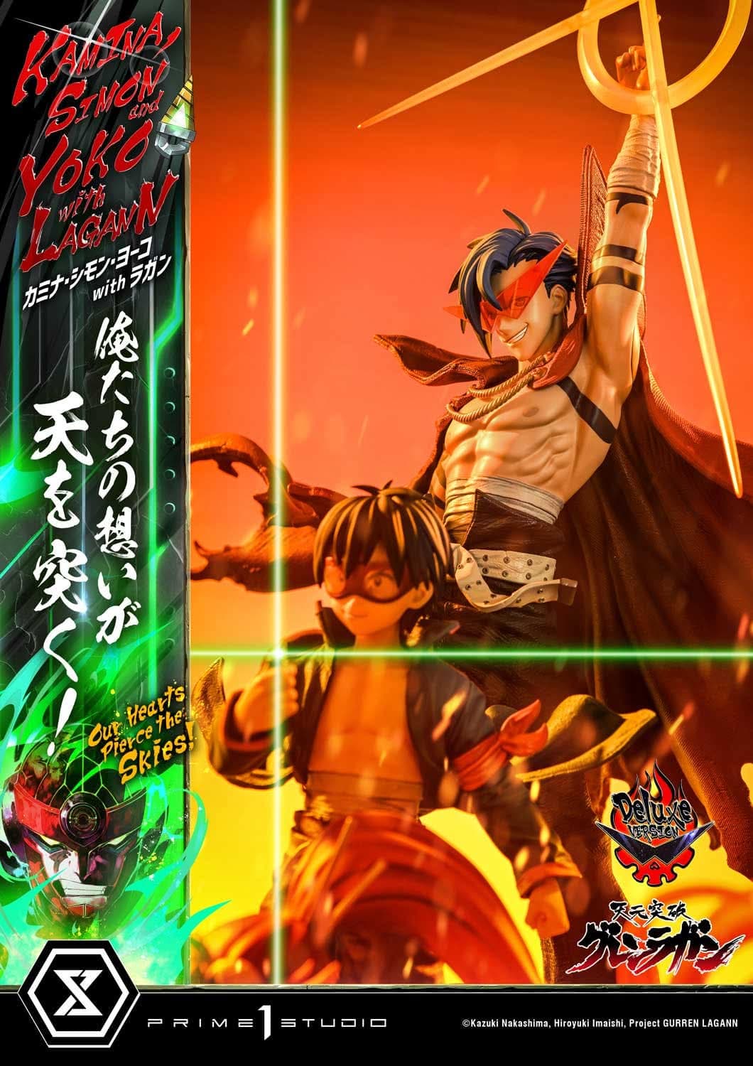 Kamina, Simon & Yoko avec Lagann "Nos cœurs percent les cieux!" - Deluxe Bonus Version - Vue 10