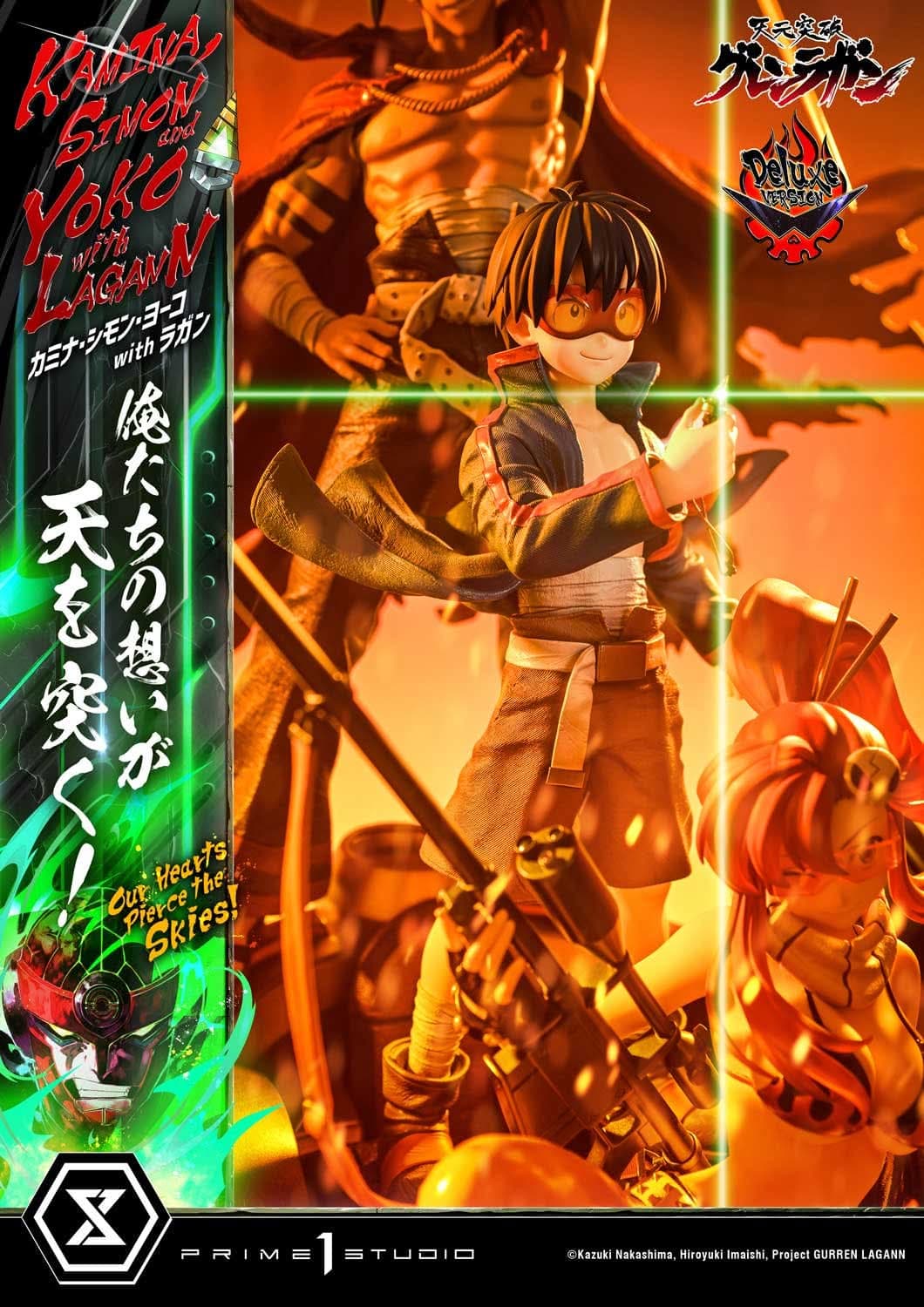 Kamina, Simon & Yoko avec Lagann "Nos cœurs percent les cieux!" - Deluxe Bonus Version - Vue 11