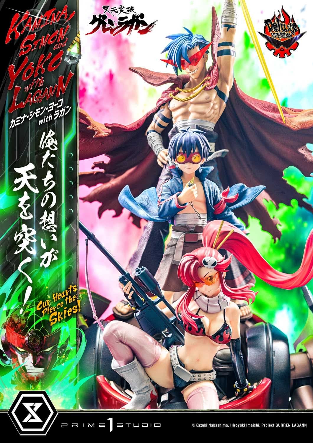 Kamina, Simon & Yoko avec Lagann "Nos cœurs percent les cieux!" - Deluxe Bonus Version - Vue 18