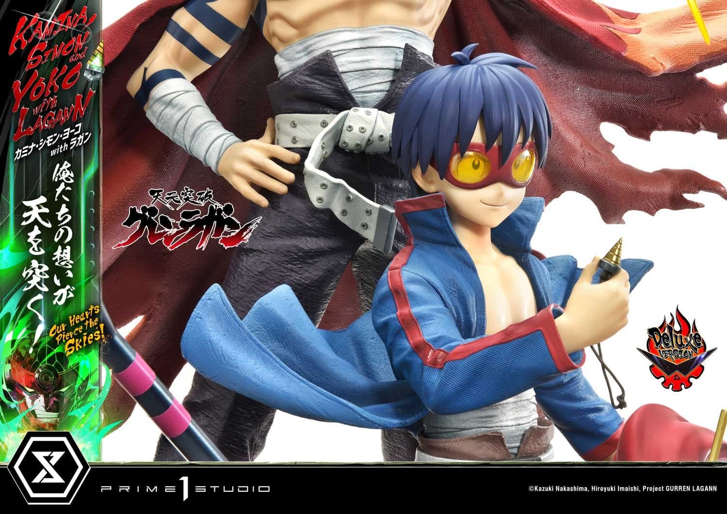 Kamina, Simon & Yoko avec Lagann "Nos cœurs percent les cieux!" - Deluxe Bonus Version - Vue 45