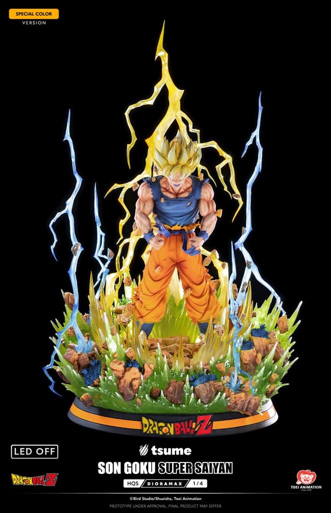 Son Goku SSJ1/Super Saiyen 1 (Spécial Couleur animé) - HQS Dioramax - Vue 2