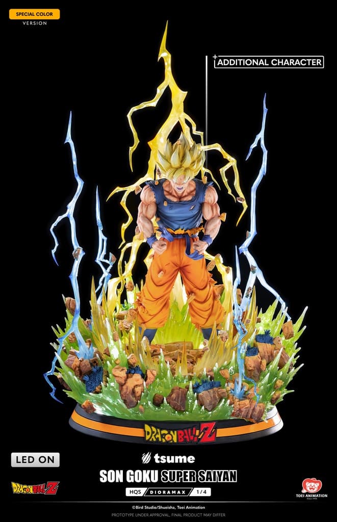 Son Goku SSJ1/Super Saiyen 1 (Spécial Couleur animé) - HQS Dioramax - Vue 3