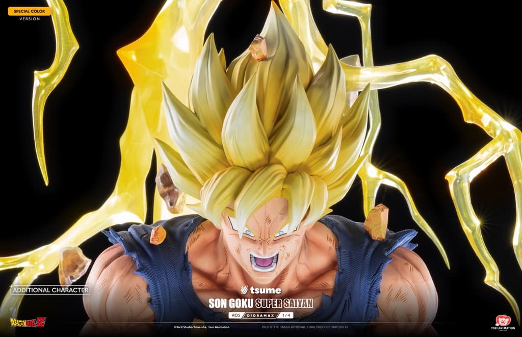 Son Goku SSJ1/Super Saiyen 1 (Spécial Couleur animé) - HQS Dioramax - Vue 5