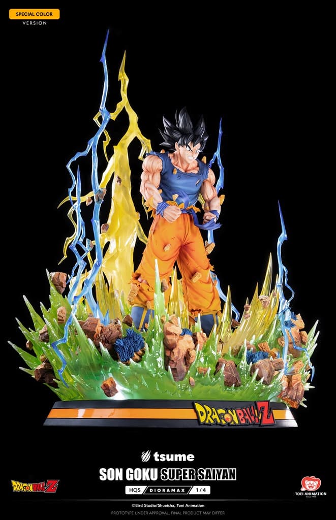 Son Goku SSJ1/Super Saiyen 1 (Spécial Couleur animé) - HQS Dioramax - Vue 6