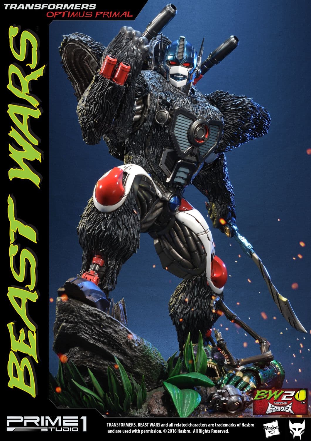 Optimus Primal - Beast Wars: Transformers (Exclusive Version) - Premium Masterline - Vue 4