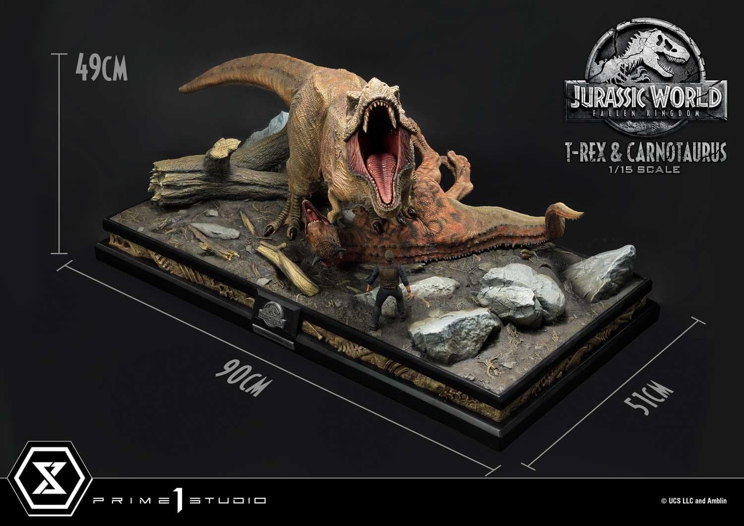 Tyrannosaurus-Rex & Carnotaurus (Edition Regular)- legacy museum collection - Vue 3