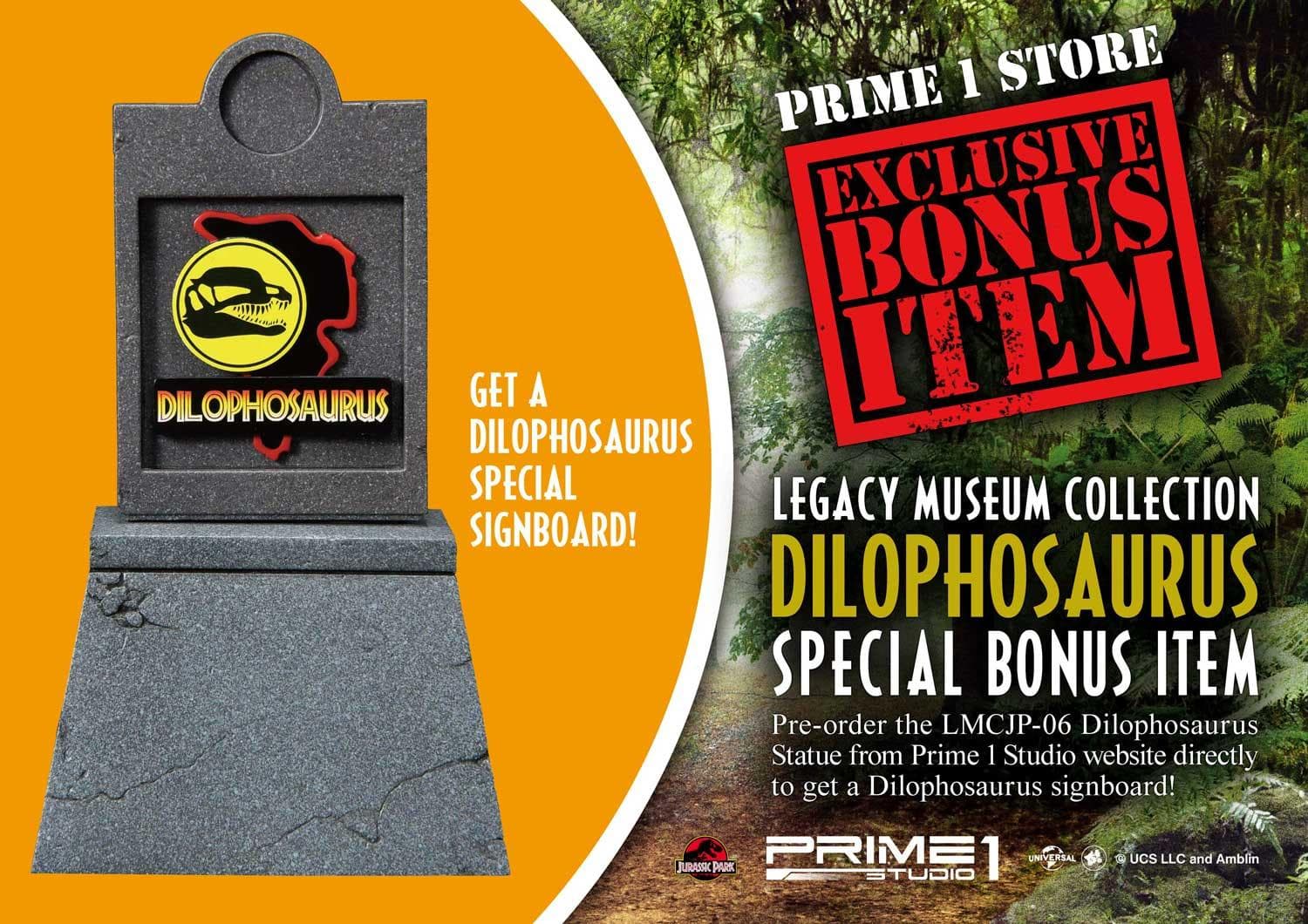 Dilophosaurus - Legacy Museum Collection (bonus version) - Vue 2