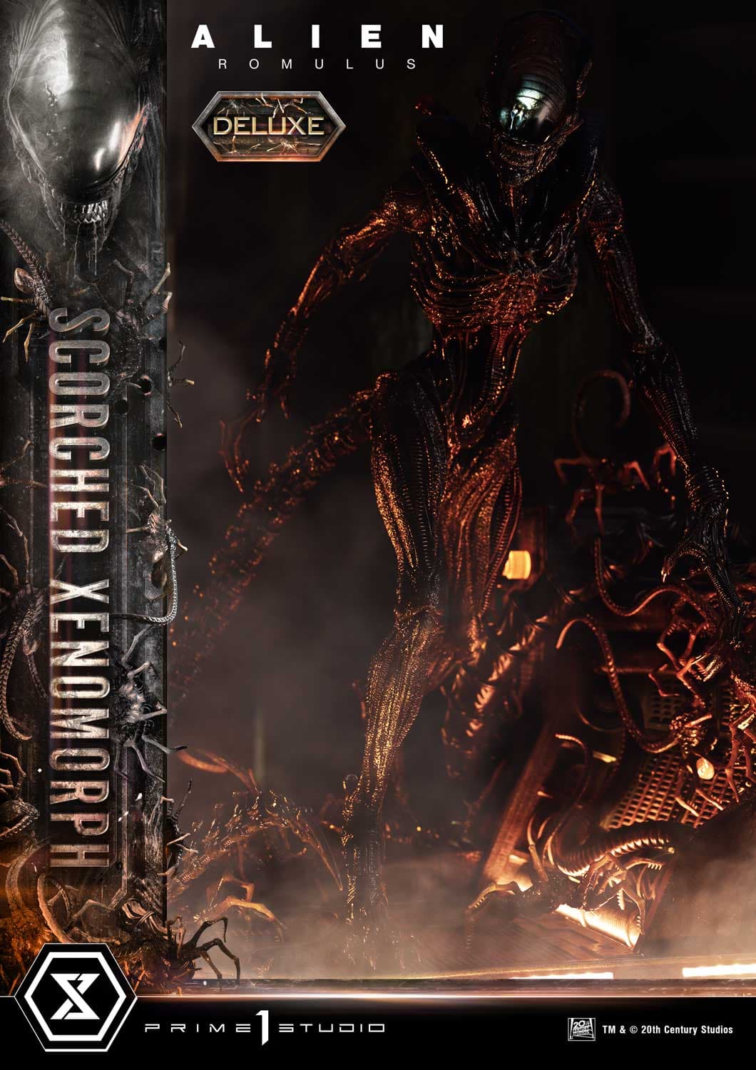 Scorched Xenomorph (Version Deluxe Bonus) - Museum Masterline - Vue 45