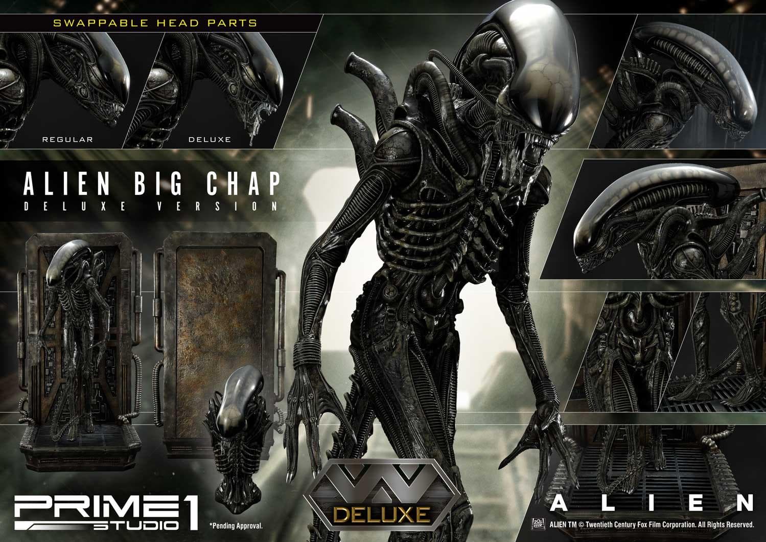 Alien Big Chap 3D Wall Art (Version Deluxe) - Vue 2
