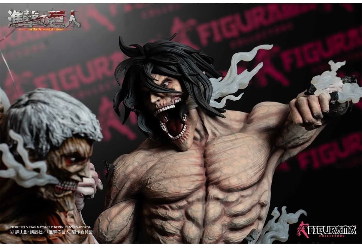 Eren vs Reiner / titan assaillant vs titan cuirassé  - Vue 3