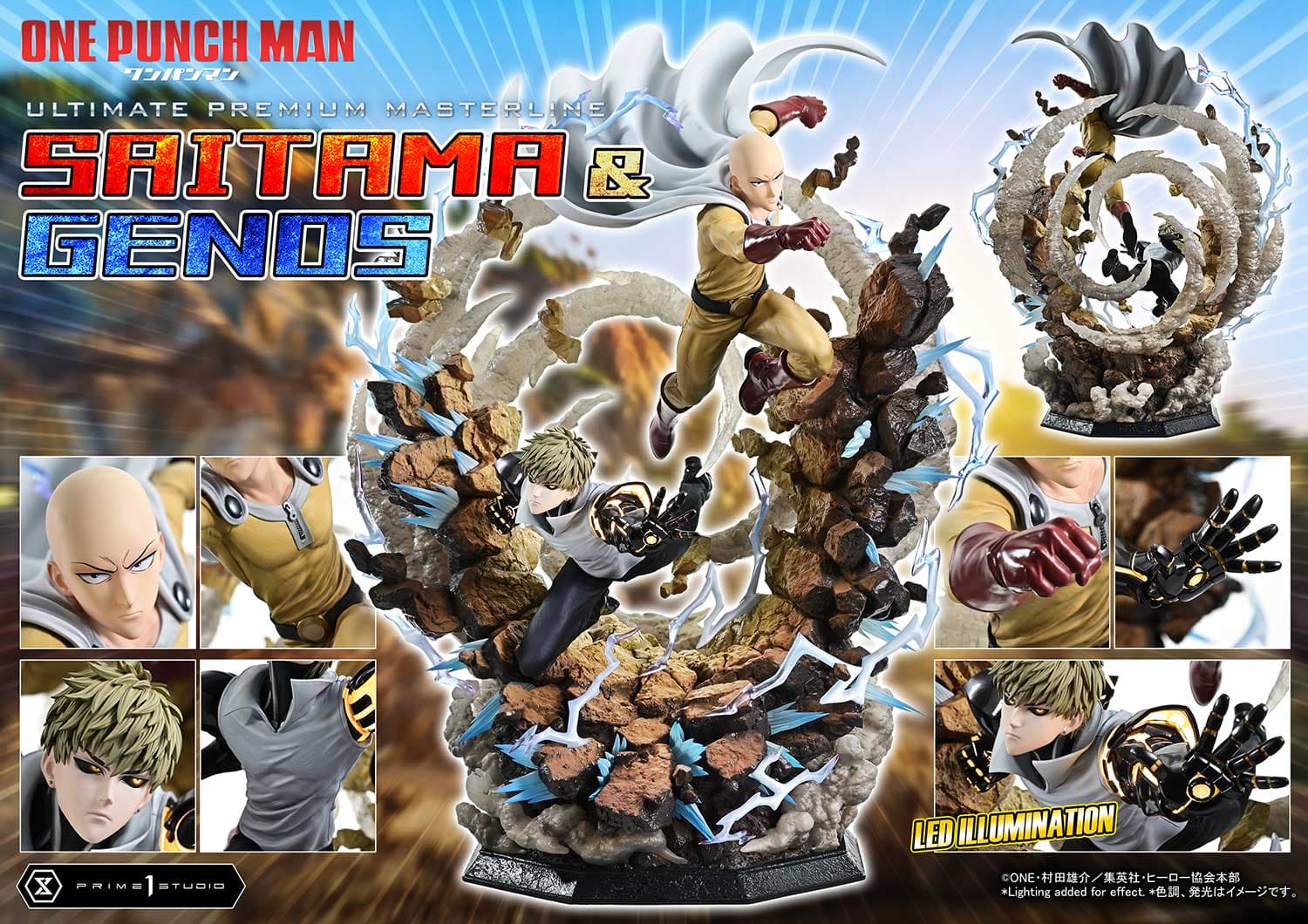 Saitama & Genos (Version Regular) - Ultimate Premium Masterline - Vue 6