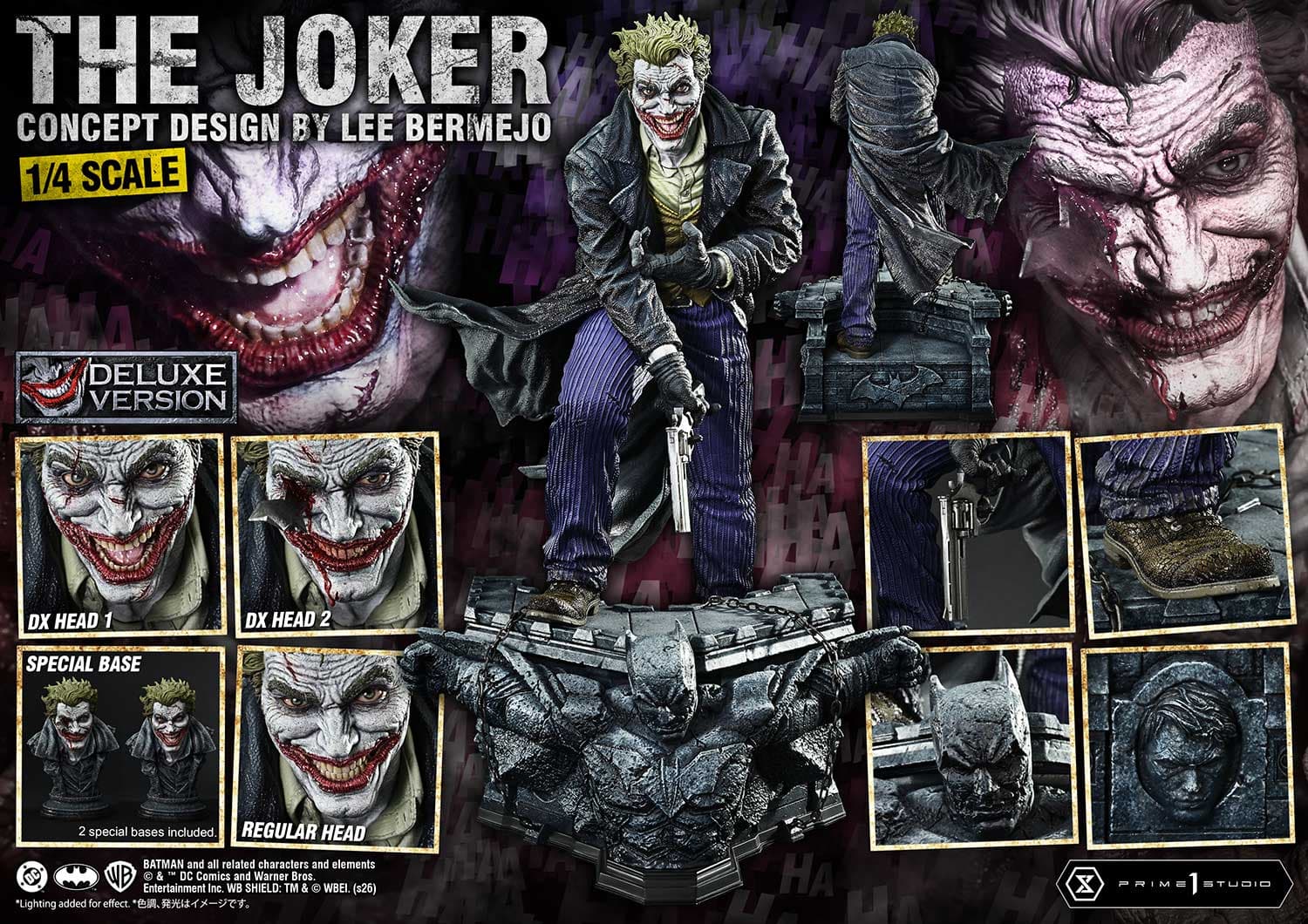 The Joker Design by Lee Bermejo (Version Deluxe Bonus) - Ultimate Premium Masterline - Vue 11