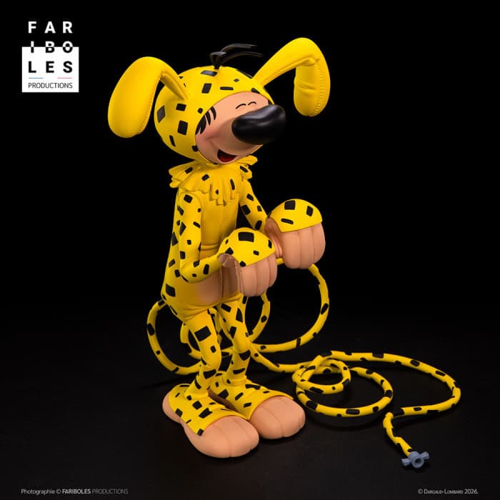 Gaston déguisé en Marsupilami