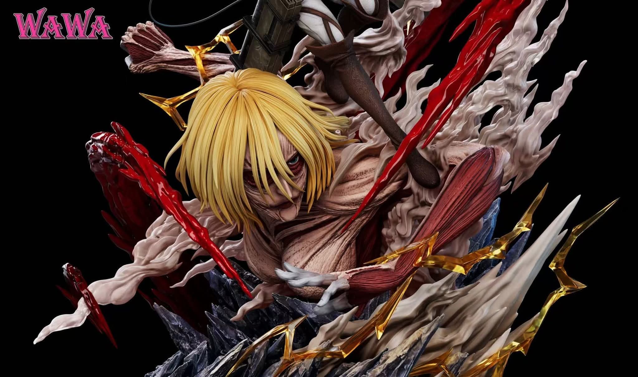 Mikasa Ackerman VS Le Titan Féminin (Version Bouche Ouverte) - Vue 3