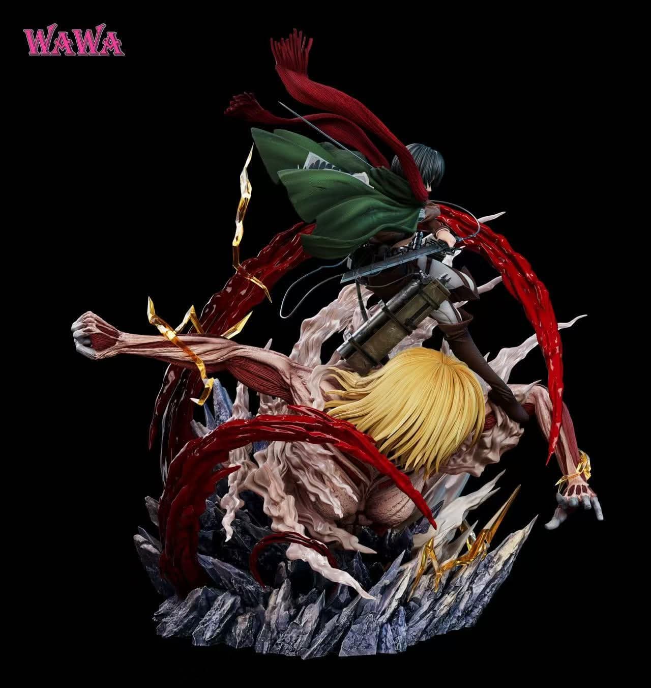 Mikasa Ackerman VS Le Titan Féminin (Version Bouche Ouverte) - Vue 7