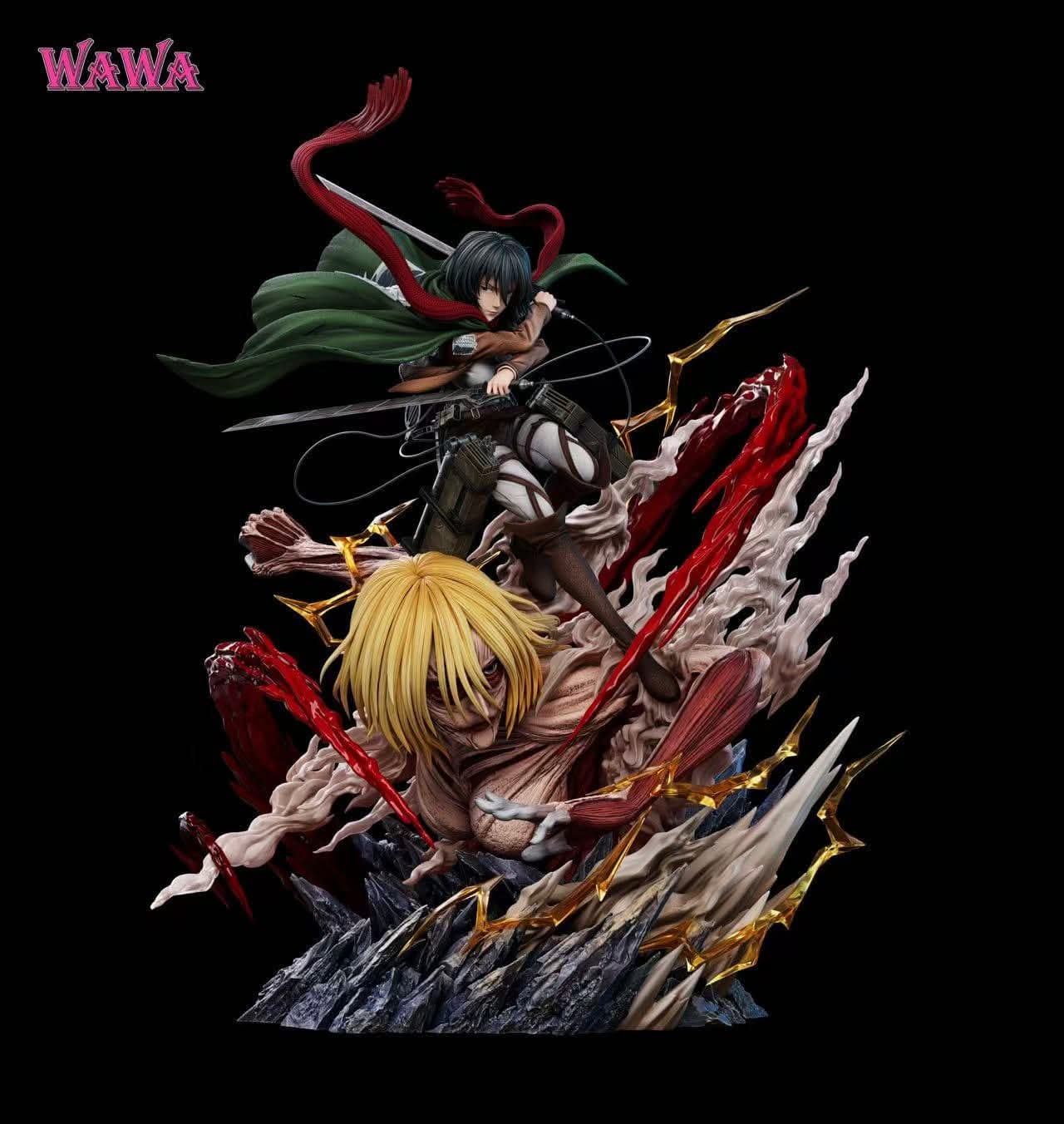 Mikasa Ackerman VS Le Titan Féminin (Version Bouche Fermée) - Vue 2