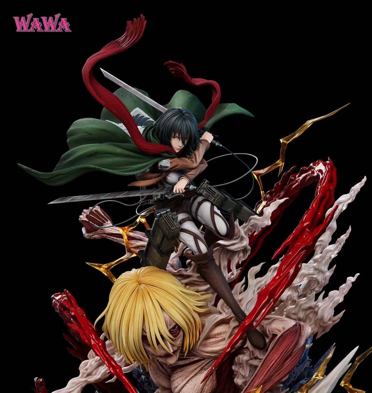 Mikasa Ackerman VS Le Titan Féminin (Version Bouche Fermée) - Vue 6