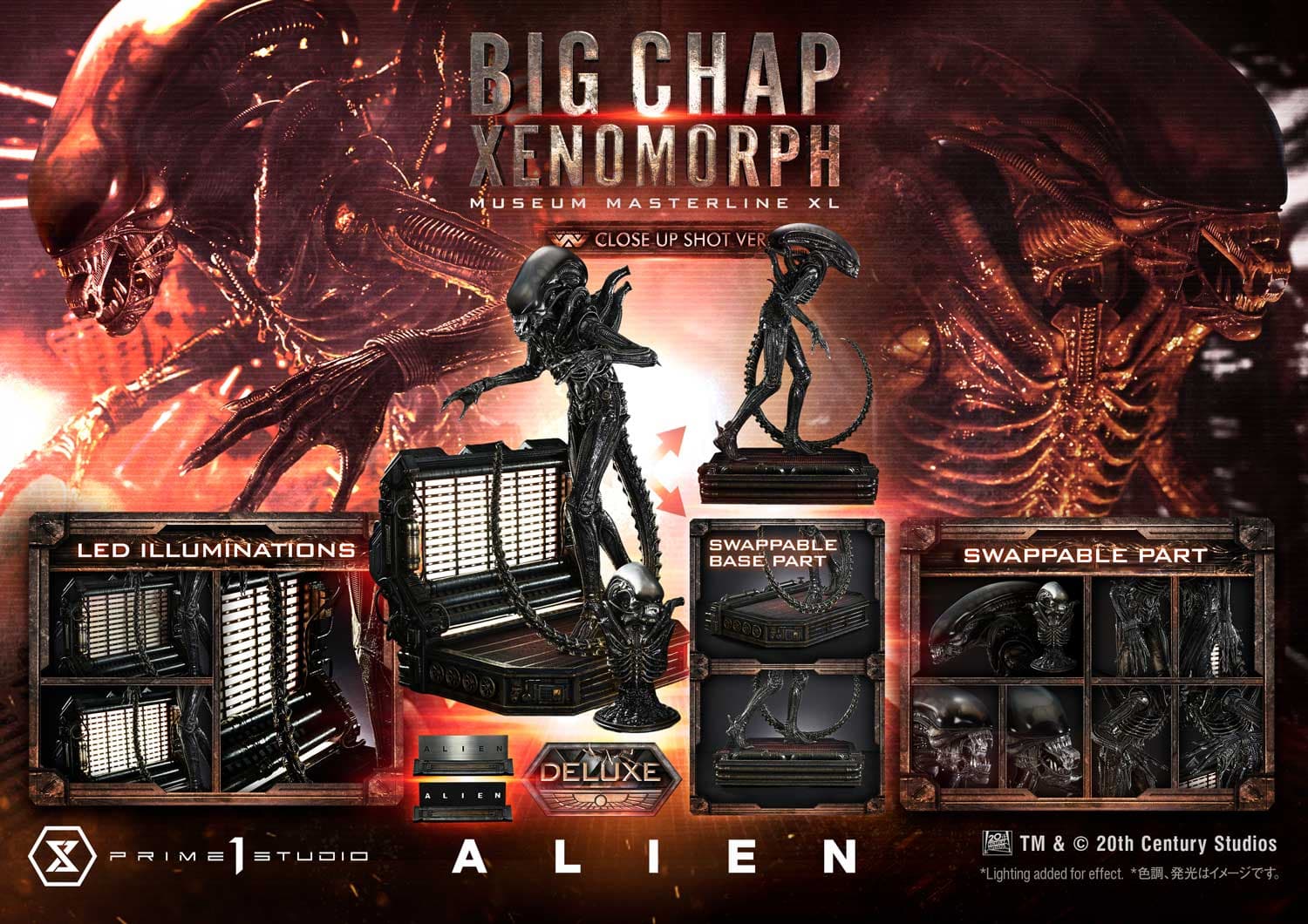 Big Chap Xenomorph (Version Deluxe Bonus) - Museum Masterline XL - Vue 11