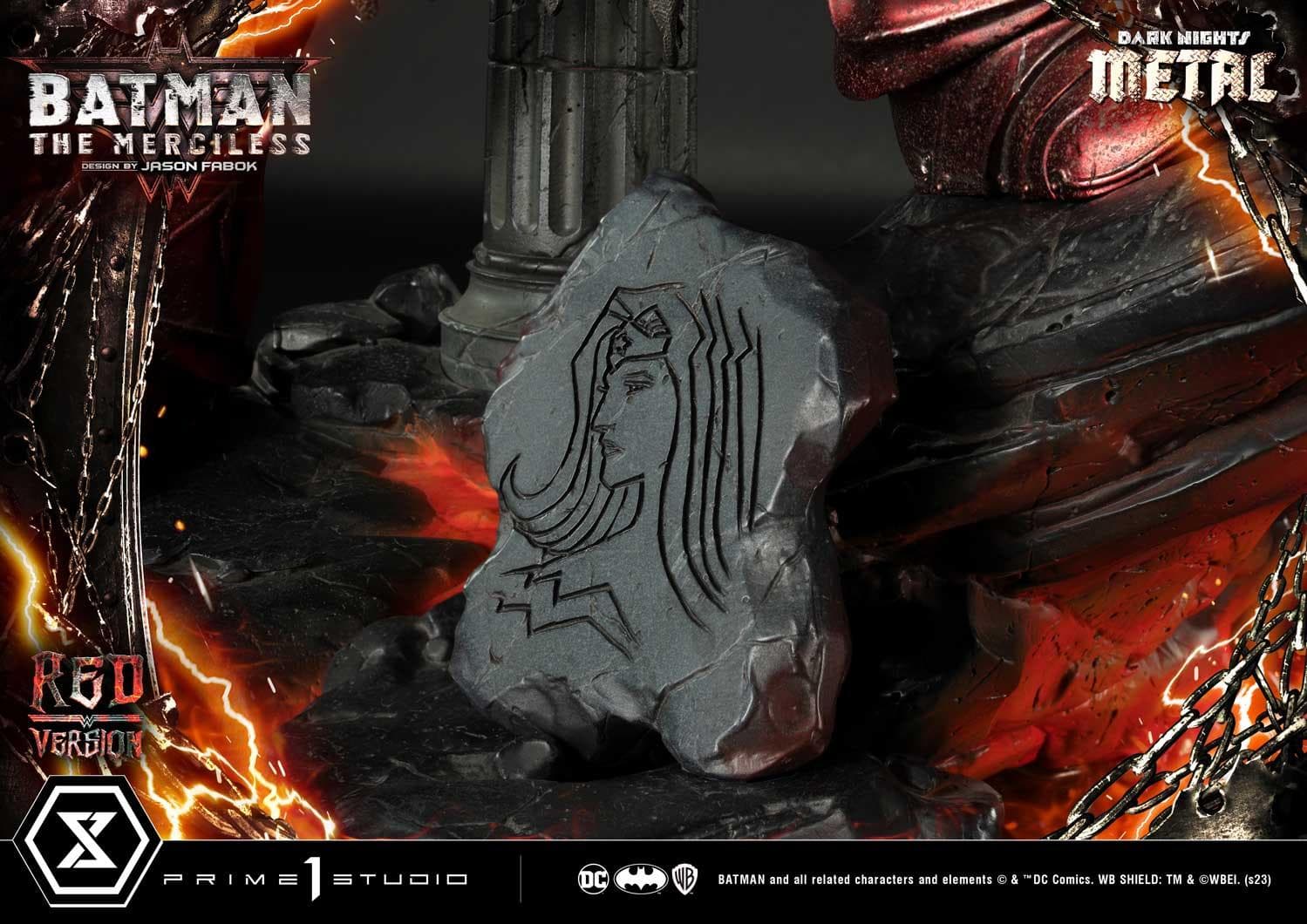 Batman The Merciless (Version Red) - Museum Masterline - Vue 45