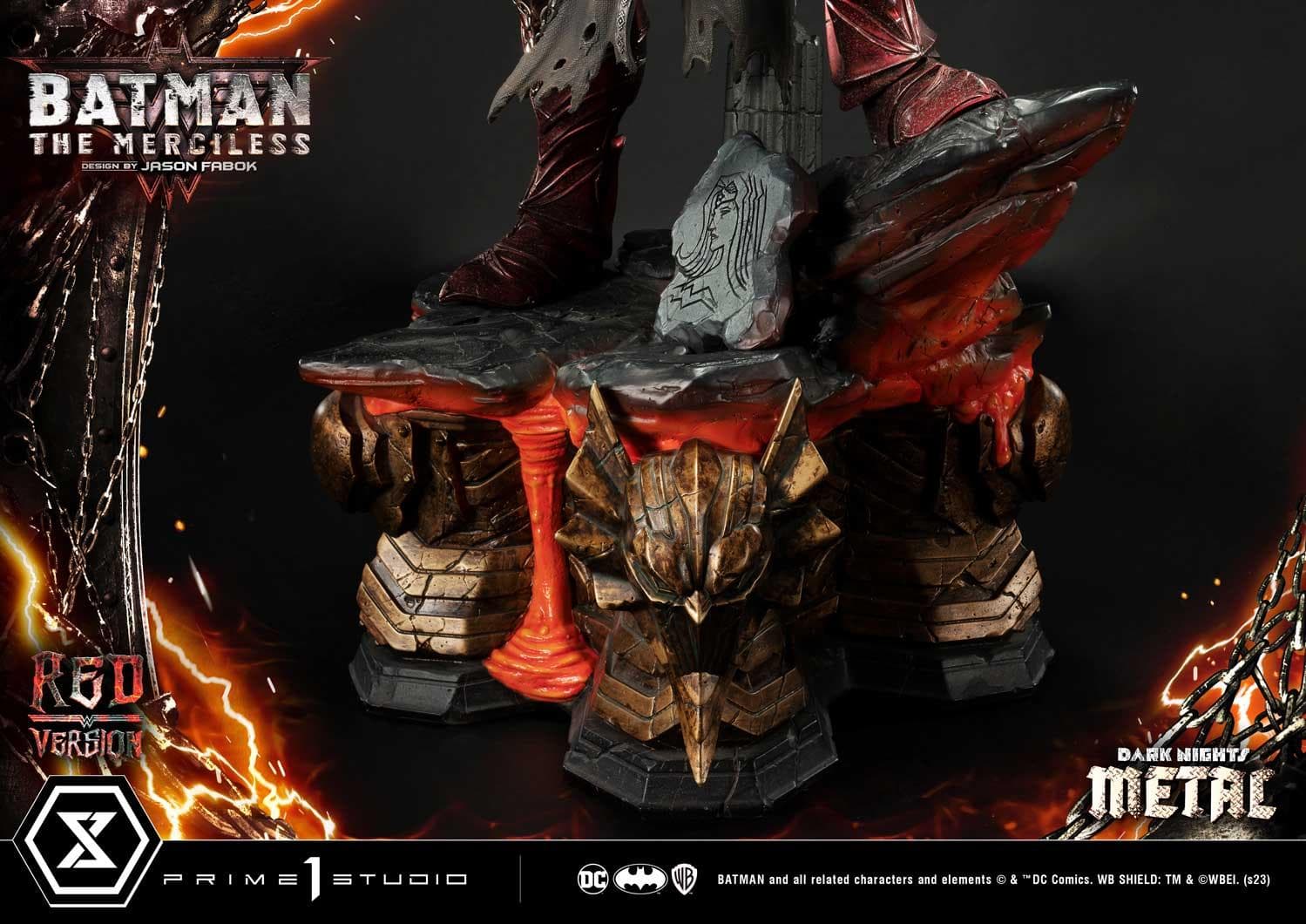 Batman The Merciless (Version Red) - Museum Masterline - Vue 46
