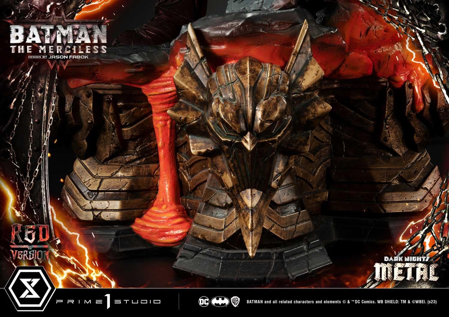 Batman The Merciless (Version Red) - Museum Masterline - Vue 48