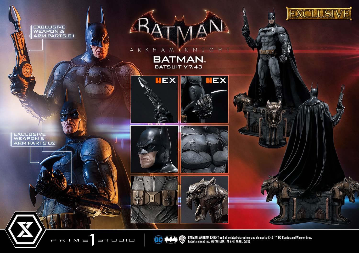 Batman Batsuit V7.43 (Version Exclusive) - Museum Masterline - Vue 5