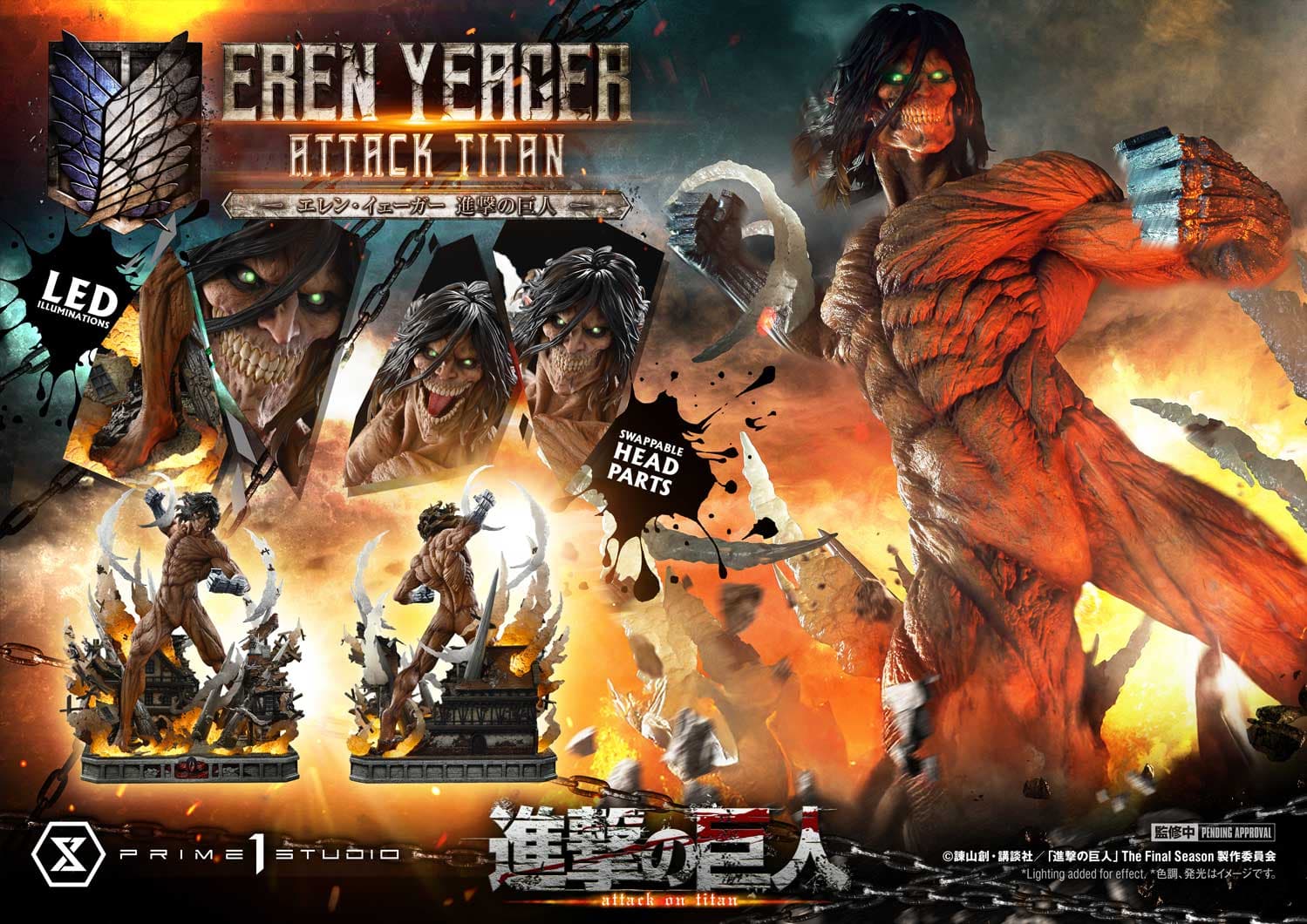 Eren yeager - Ultimate Diorama Masterline - bonus version - Vue 8