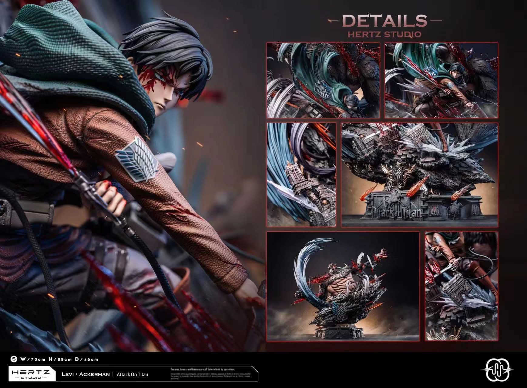 Levi VS Beast Titan - Vue 2