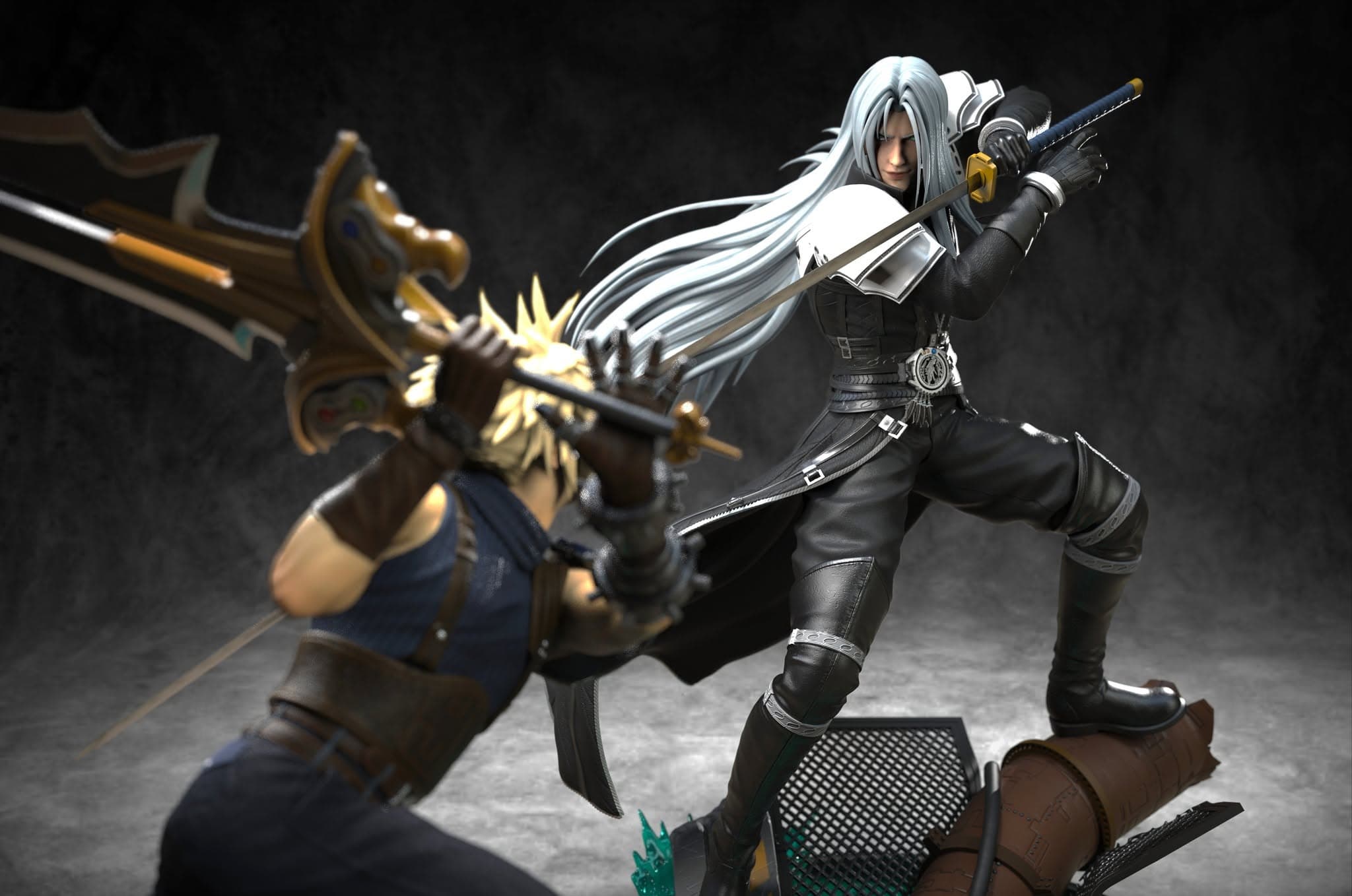 Sephiroth  et cloud - Vue 2