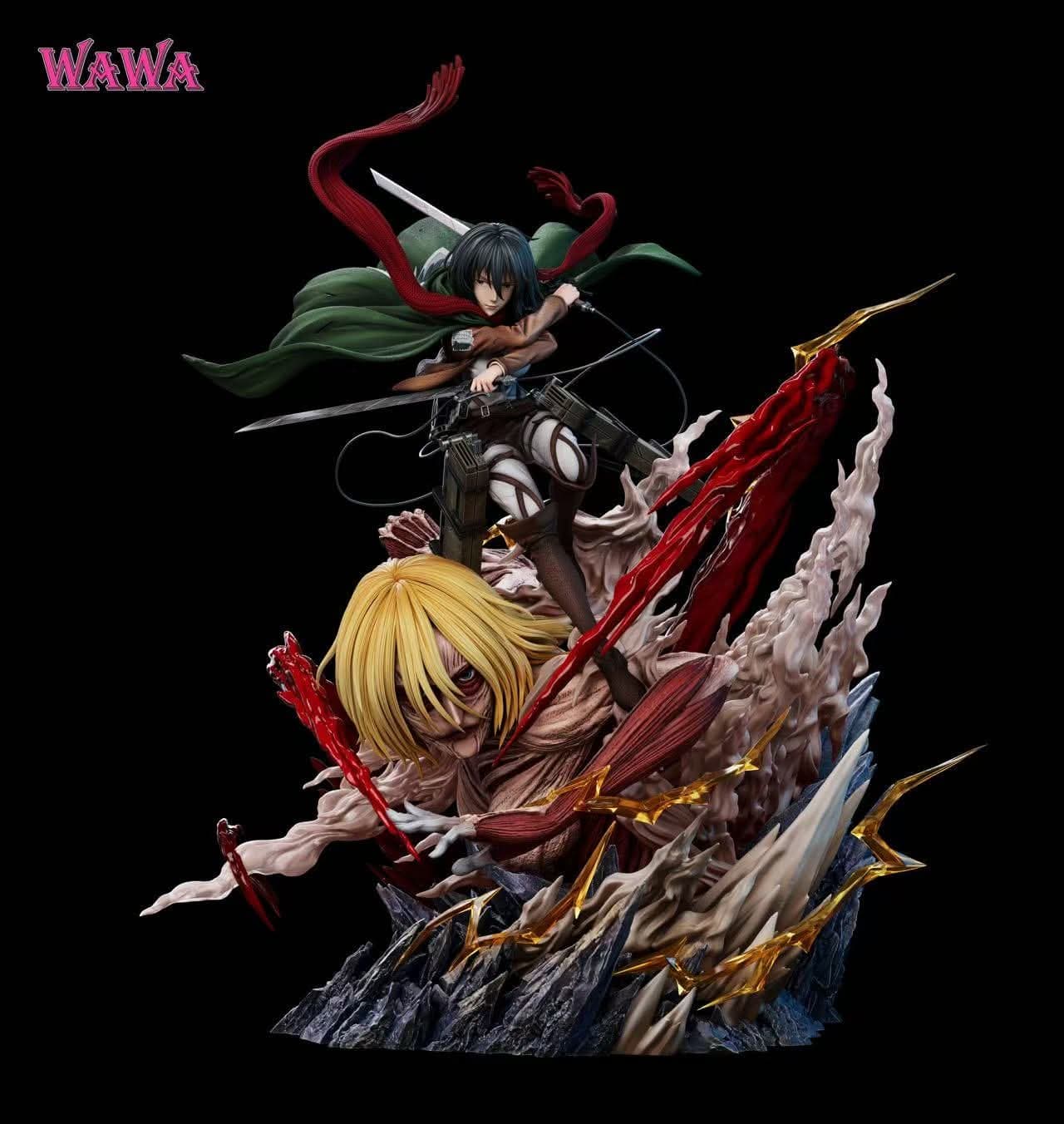 Mikasa Ackerman VS Le Titan Féminin (Version Bouche Fermée)